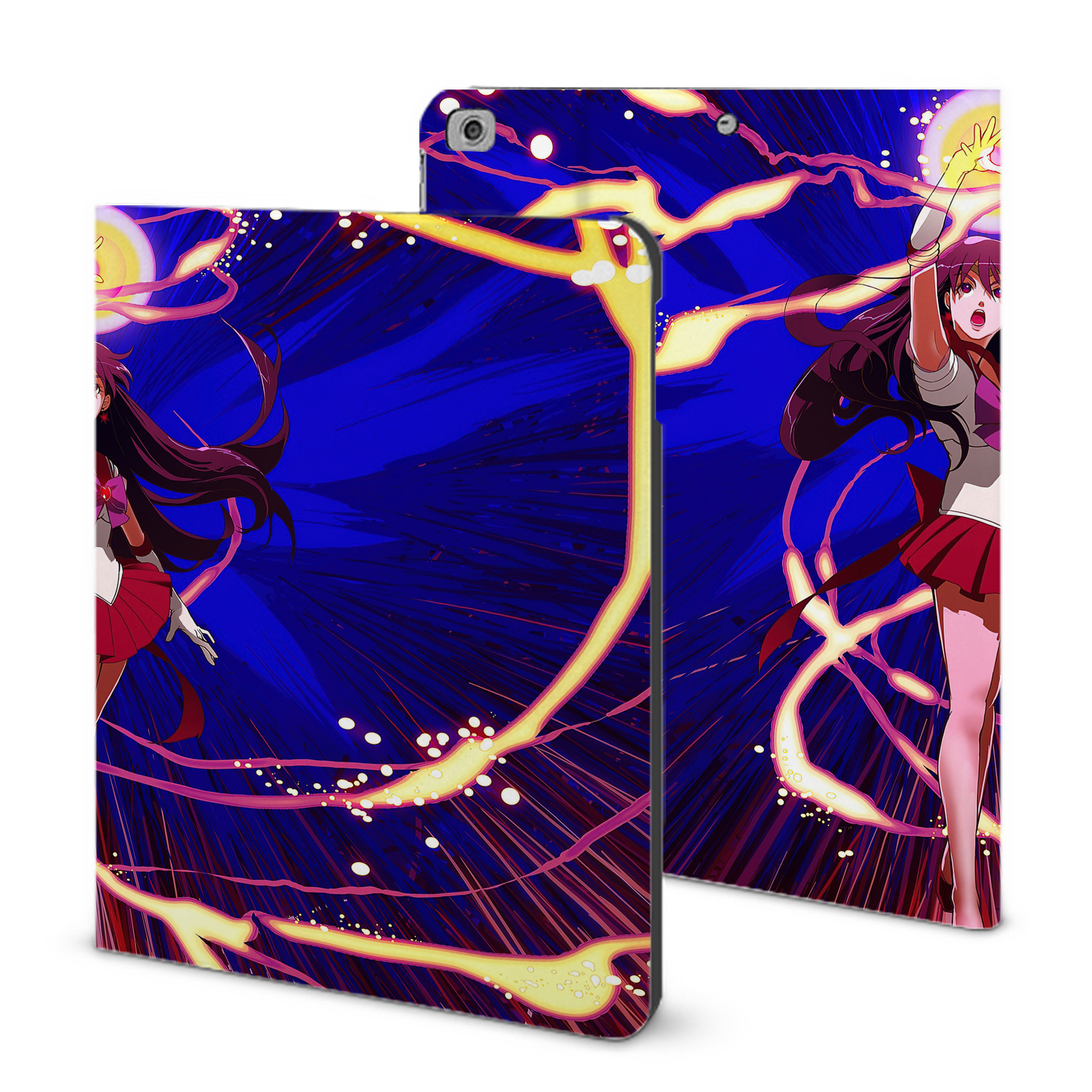 （画像用） 美少女戦士セーラームーン Sailor Moon IPad ケース ブック型 PUレザー TPU 耐衝撃 軽量 薄型 ペン収納なし 全面保護 IPad 各モデル対応